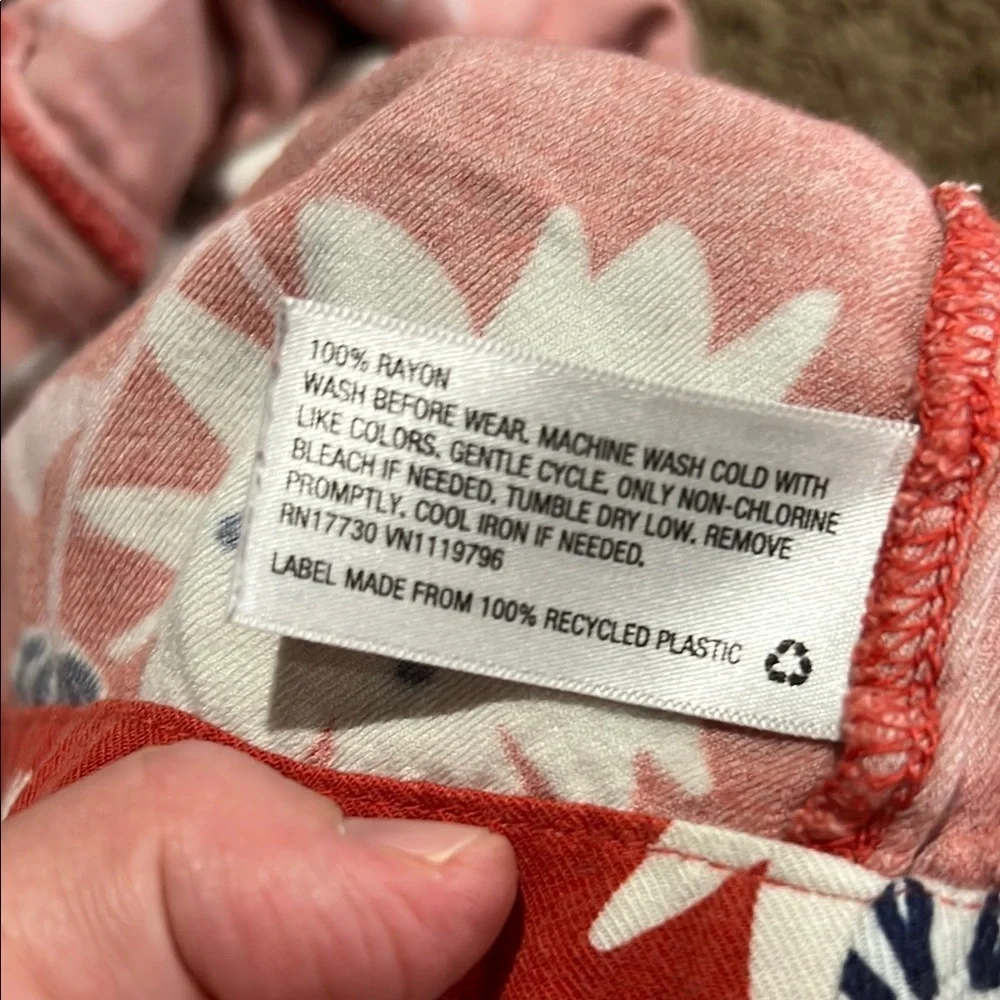Cat & Jack Red Floral Kids Dress